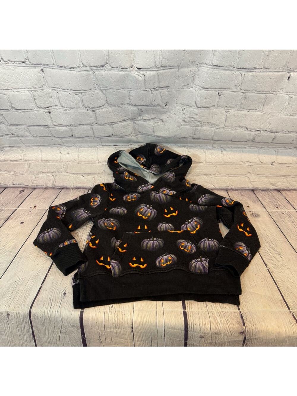 Little Bum Bums Pumpkin Pattern Halloween Hoodie